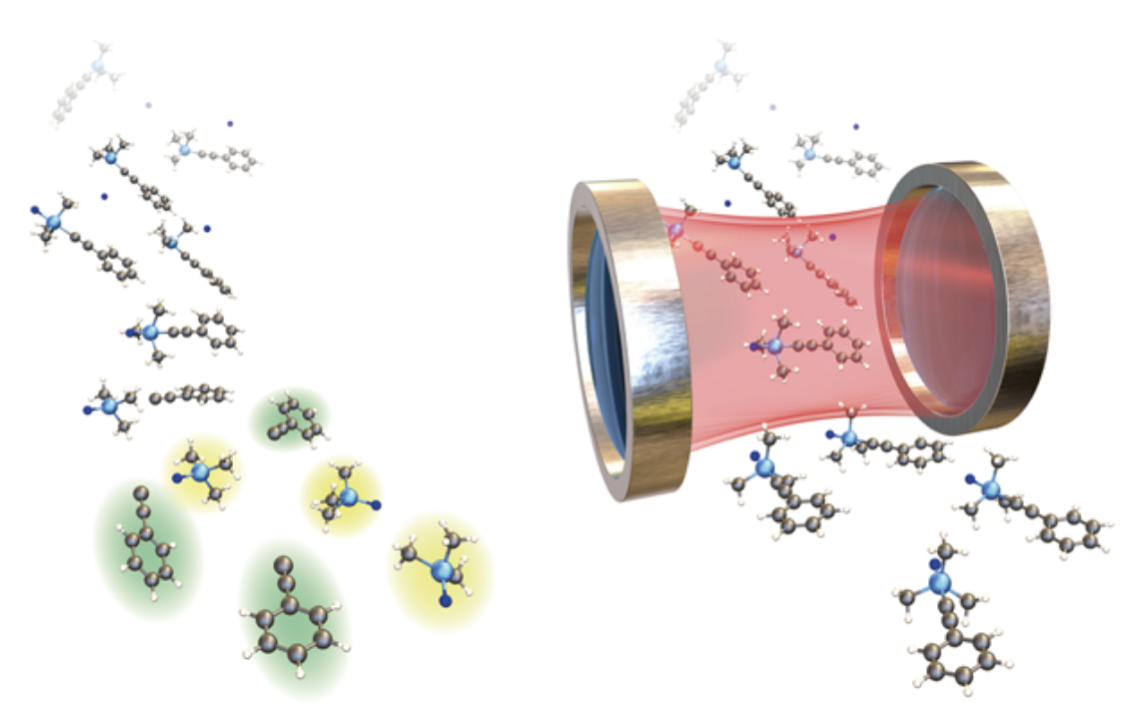 Polaritonic chemistry and materials